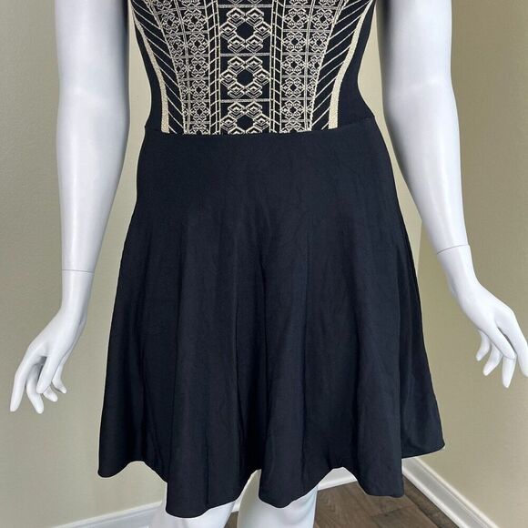 Ted Baker Women's Size L Jenkin Knitted Jacquard Skater Fit & Flare Mini Dress - Picture 5 of 17